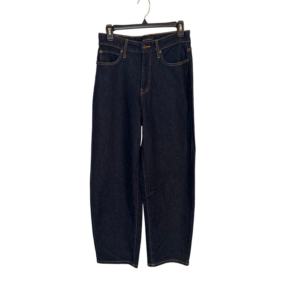 Free Assembly Women’s Size 0 Dark Wash High Rise Straight Leg Jeans